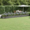Květináč a truhlík zahrada-XL Vyvýšený záhon práškově lakovaná ocel 600x140x36 cm šedý