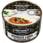 Hotovky z plechovky Hovězí líčka na červeném víně 400 g – Zboží Dáma