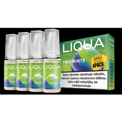 Ritchy Liqua Elements 4Pack Two mints 4 x 10 ml 6 mg – Zbozi.Blesk.cz