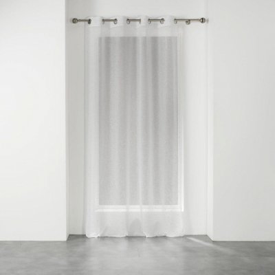Douceur d'intérieur Závěs na očkách ELEA, 140 x 240 cm, bílo-střibrný bílá – Hledejceny.cz