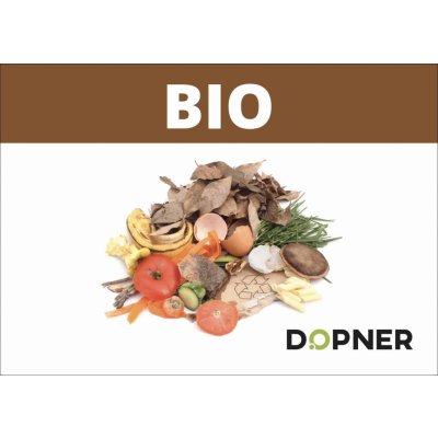 Dopner Nálepka na BIO odpad na popelnice - A4 – Hledejceny.cz