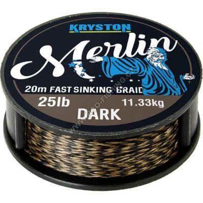 Kryston šňůra Merlin Fast Sinking Brown 20m 25lb – Hledejceny.cz