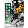 Pouzdro a kryt na mobilní telefon Apple Pouzdro Picasee silikonové Apple iPhone 8 - Black Gold 2 čiré