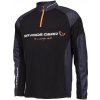 Rybářské tričko, svetr, mikina Savage Gear Tričko Tournament Gear Shirt 1/2 Zip Black Ink