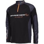 Savage Gear Tričko Tournament Gear Shirt 1/2 Zip Black Ink – Hledejceny.cz