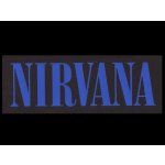 Nášivka NIRVANA nápis modrý – Zboží Dáma
