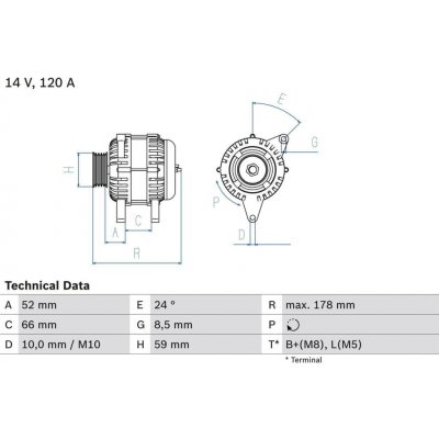 Generátor BOSCH 0 986 049 061 (0986049061) – Sleviste.cz