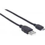 Manhattan 325684 USB Type-A Male / Micro-B Male, 3m, černý
