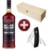 Rum Bacardi Carta Negra 40% 1 l (dárkové balení nůž Swiza D02)