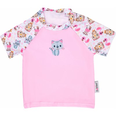 Bobánek Dětské UV tričko do vody Růžová zvířátka – Zboží Dáma
