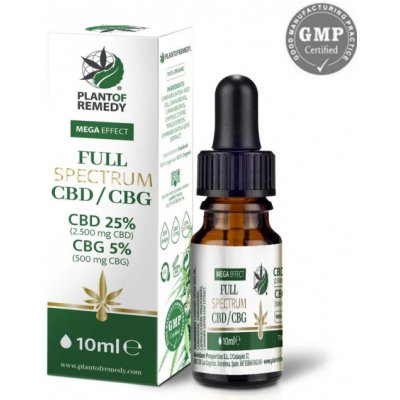 Plant of Life CBD/CBG Fullspectrum kapky konopný olej s CBD 25% a CBG 5% 10 ml – Zbozi.Blesk.cz