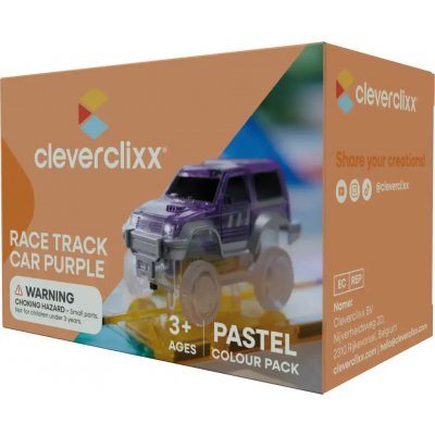 Cleverclixx Svítící auto k závodní dráze - fialové – Zboží Živě