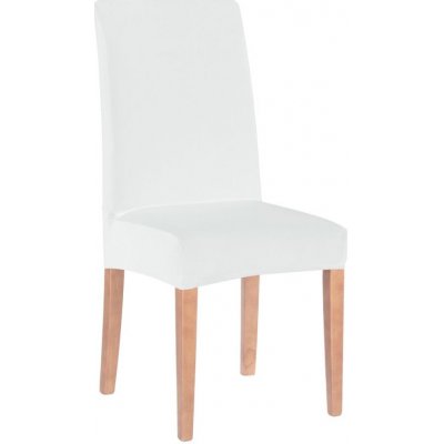 Potah na židli elastický, bílý SPRINGOS SPANDEX – Zboží Mobilmania