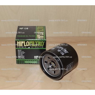 Hiflofiltro Olejový filtr HF 138 – Zboží Mobilmania
