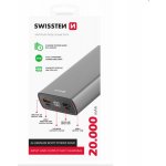 Swissten Aluminum 20000 mAh 20W Power Delivery šedá – Zbozi.Blesk.cz