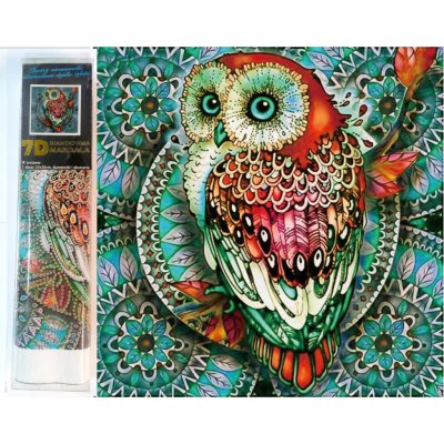 Norimpex Mandala 7D Sova na zelené mandale – Sleviste.cz