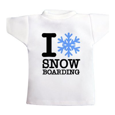 Tričko na láhev I love snowboarding – Hledejceny.cz