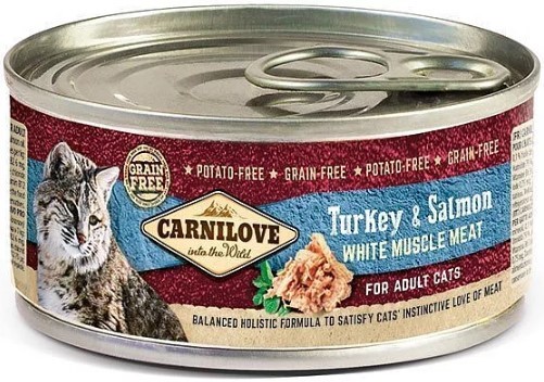 Carnilove WMM Turkey & Salmon for Adult Cats 24 x 100 g