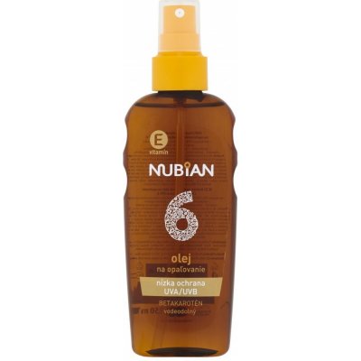 Nubian olej na opalování SPF6 s betakaroténem 150 ml – Zboží Mobilmania