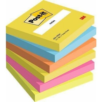 Samolepicí bloček, energetik, 76x76 mm, 6x100 listů, 3M POSTIT – Zboží Dáma