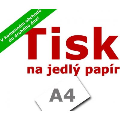 Tisk na jedlý papír A4 Apolo77 – HobbyKompas.cz