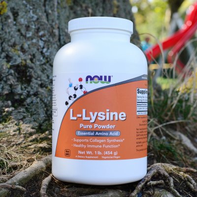 Now Foods L-Lysin čistý prášek 454 g