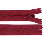 Spirálový zip skrytý No 3 délka 60 cm Varianta: 178 bordó, Balení: 1 ks – Zboží Dáma