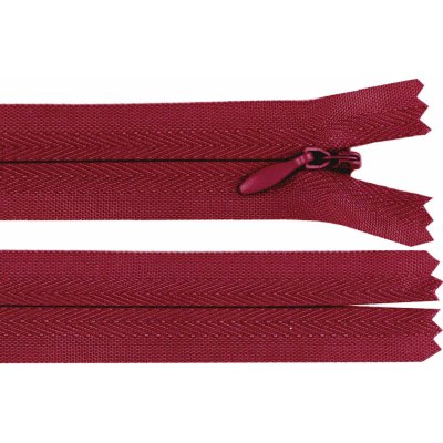 Spirálový zip skrytý No 3 délka 60 cm Varianta: 178 bordó, Balení: 1 ks – Zboží Dáma