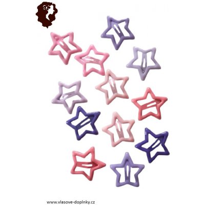 Sponky do vlasů hvězdičky 12 ks – Zboží Dáma