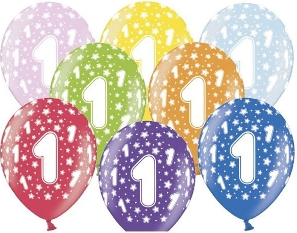 Czech Republic product data sample: PartyDeco Balónky latexové 1. narozeniny 30 cm