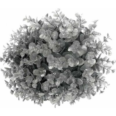 Vánoční závěsná dekorace Eucalyptus koule stříbrná pr. 24 cm – Hledejceny.cz