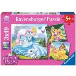 Ravensburger Disney princezny a jejich mazlíčci 3 x 49 dílků – Hledejceny.cz