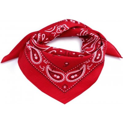 Stoklasa Bavlněný šátek paisley 2 červená – Zboží Mobilmania