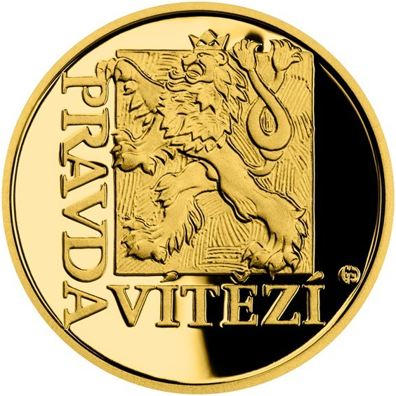 Česká mincovna Zlatý dukát Latinské citáty Veritas vincit Pravda vítězí 3,49 g