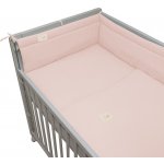 ESITO Luxusní mantinel mušelín do postýlky růžová růžová – Zboží Dáma