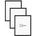 LIVARNO Sada fotorámečků, 40 x 50 cm, 3 kusy (3dílný černý plakátový rám) – Zboží Mobilmania