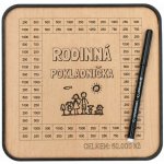 Mdeco Dřevěná pokladnička škrtací + fixa - Rodinná pokladnička - 20x20cm – Hledejceny.cz