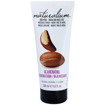 Naturalium vlasová maska výtažkem z arganu a para ořechu (Rejuvetaning Hair Mask Argan & Brazil Nut) 200 ml