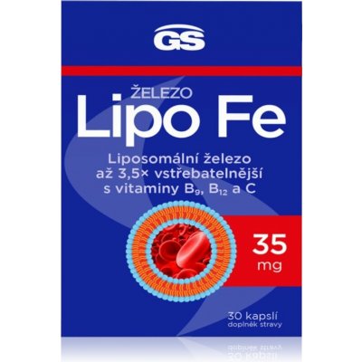 GS Železo Lipo Fe 30 kapslí – Hledejceny.cz