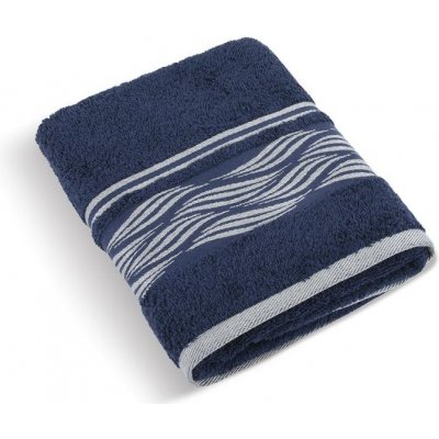 Bellatex Froté ručník a osuška kolekce Vlnka modrá velikost Osuška - 70x140 cm