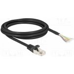 Delock 80206 Patch S/FTP RJ50 vidlice 2m černý – Zboží Živě