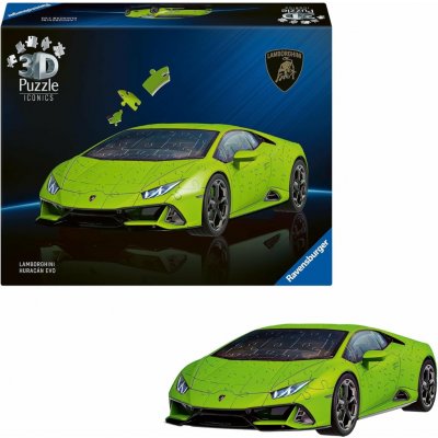 Ravensburger 3D Puzzle Lamborghini Huracán Evo Zelené 108 ks – Zboží Dáma