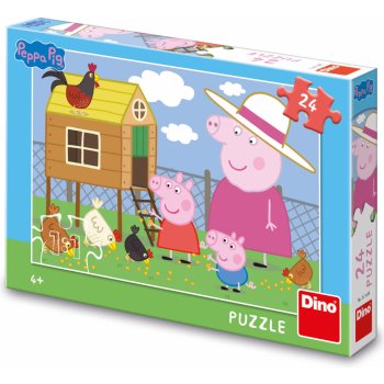 Dino Peppa pig: slepičky 24 dílků