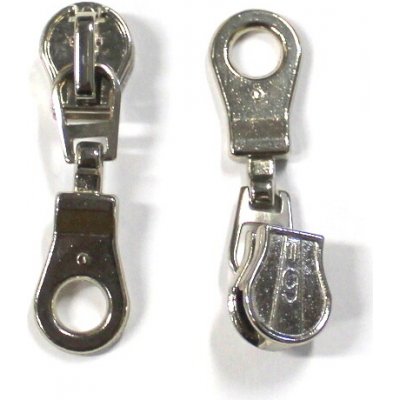 Jezdec no.5 na kovové zipy 6mm - více variant var.: 06 stříbrný carmen – Hledejceny.cz
