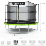 ZIPRO Jump Pro 312 cm + vnitřní bezpečnostní síť – Zboží Dáma