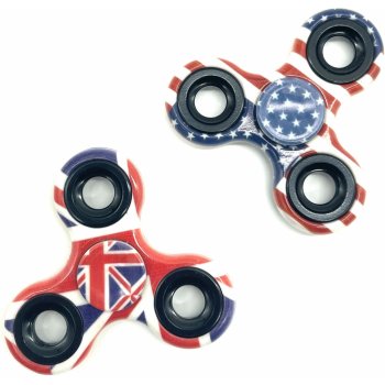 Sada antistresový Fidget Spinner US and GB flag