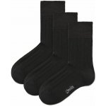 Vlnka 3 páry bavlněných ponožek se zdravotním lemem černá – Zbozi.Blesk.cz