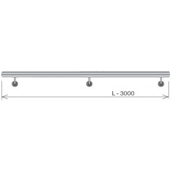 AISI Nerezové zábradlí - Madlo 304, D42,4/L3000mm