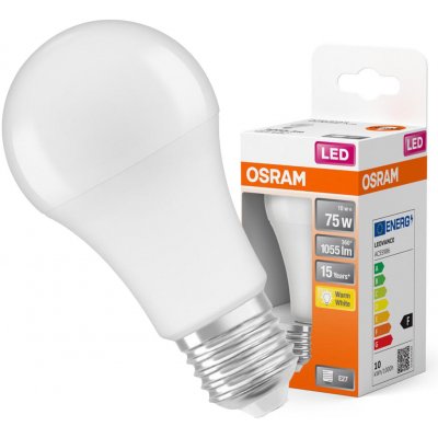 Osram LED žárovka E27 A60 10W = 75W 1055lm 2700K Teplá bílá 200° STAR – Zboží Živě
