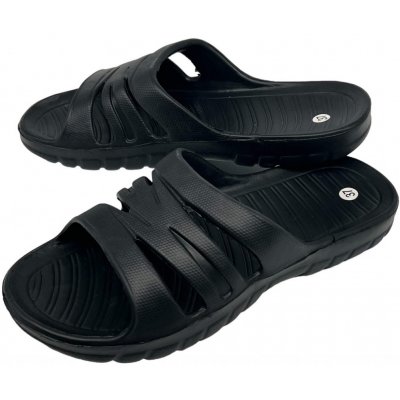 Fashion dámské pantofle černé – Zboží Mobilmania